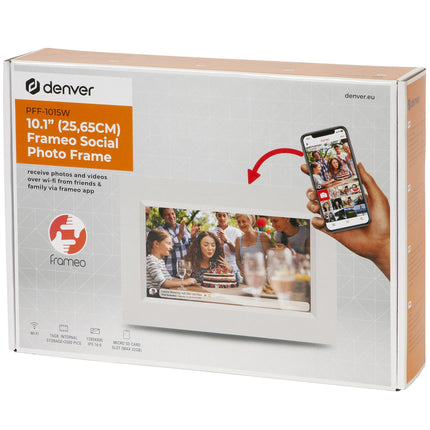 PFF-1015W 10,1" Smart-Fotorahmen mit FRAMEO-Software Weiß