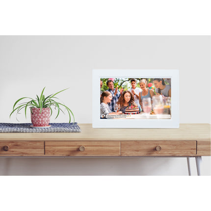 PFF-1015W 10,1" Smart-Fotorahmen mit FRAMEO-Software Weiß