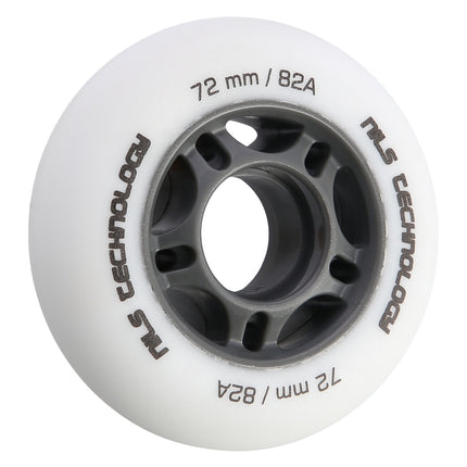 PU Rollen 72x24 Weiß 82A, 4er Set