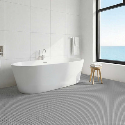 PVC Drainage Mat, 90 x 300 cm, Non-Slip, Gray