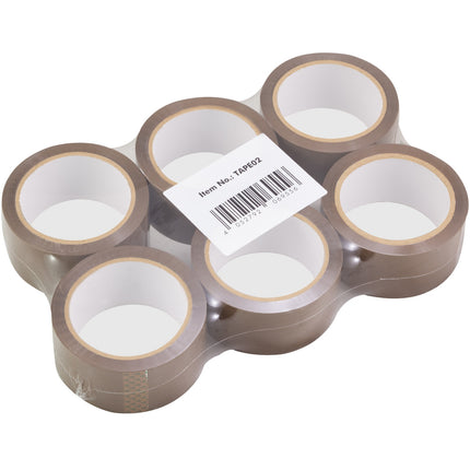 Packband Silent 48 mm x 66 m Braun 6er-Pack