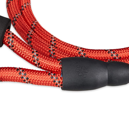 Laisse rembourrée pour chien rouge 150 cm