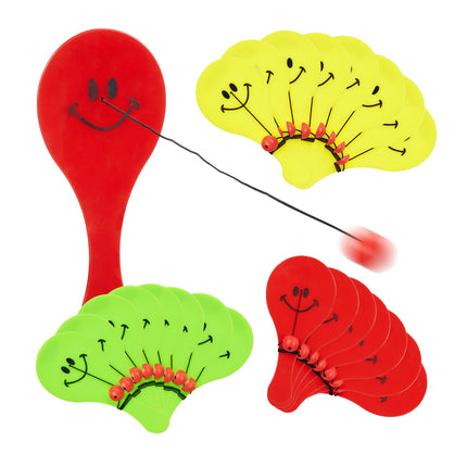 Lot de 24 raquettes de paddle-ball - Cadeau de fête pour enfants