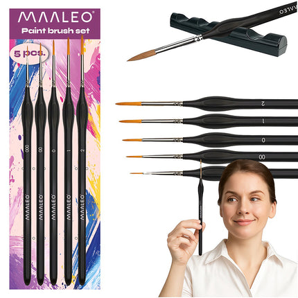 Pinselset mit Ständer – 5-teilig
