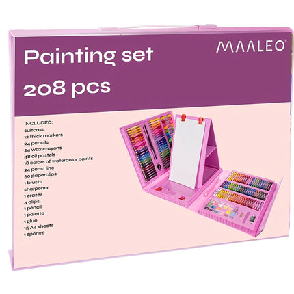 Malset 208 Teile im Koffer 