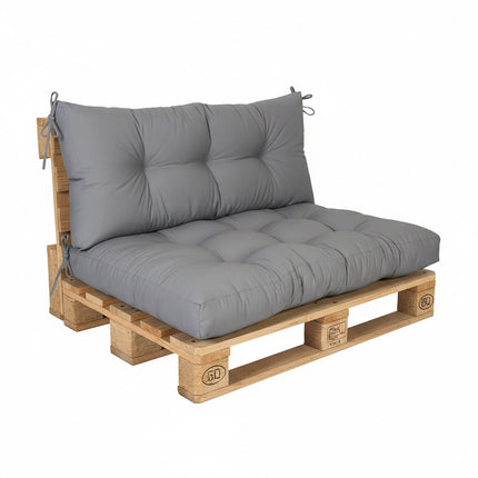 Ensemble de coussins pour palettes - Assise et dossier, usage extérieur