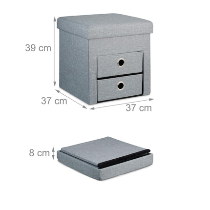 Palette mit Lagerung 2 Schubladen