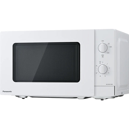 Panasonic Mikrowellenherd 800 W 20 L mit mechanischen Drehreglern, Weiß