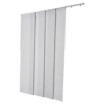 Panel Track Blinds, 4 Panels, 116–218 cm Track, Gray