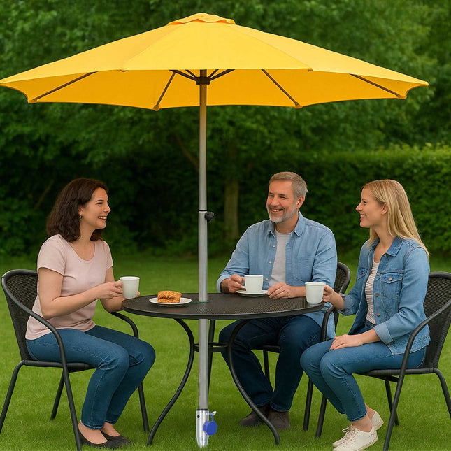 Sonnenschirm-Bodenanker – Erdspieß aus Stahl mit Adaptern