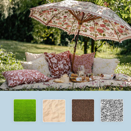 Piquet de parasol, acier, réglable 25-32 mm