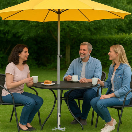 Support de parasol avec piquets de sol, ancrage de pelouse en fer