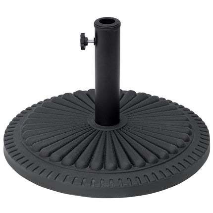 Pied De Parasol 14 Kg Pied De Parasol Pour Parasol Mâts De Parasol Ronds 35-48 Mm Pied De Parasol Pour Terrasse De Jardin Ciment Ø49 Cm