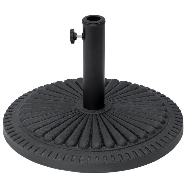 Pied De Parasol 14 Kg Pied De Parasol Pour Parasol Mâts De Parasol Ronds 35-48 Mm Pied De Parasol Pour Terrasse De Jardin Ciment Ø49 Cm