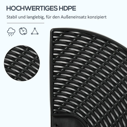 Wetterfester Ampelschirmständer, HDPE, bis zu 68 kg