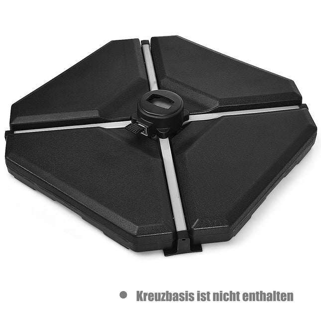 Sonnenschirmständer Balkonschirmständer für den Außenbereich 90cm x 90cm x 10cm schwarz