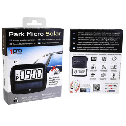 ParkMicro Solar Automatische elektronische Parkscheibe, Solarladung