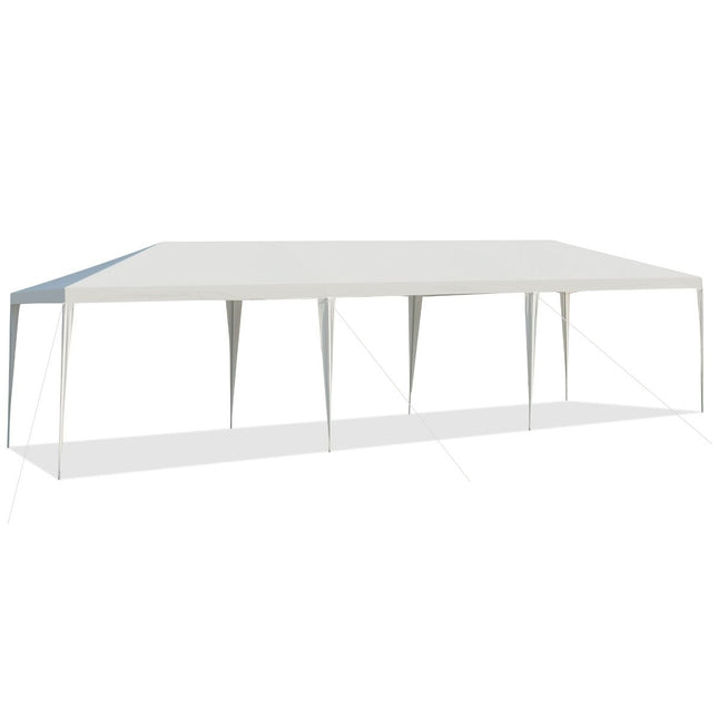 Partyzelt 3m x 9m Wasserdichter Pavillon für den Außenbereich Weiß