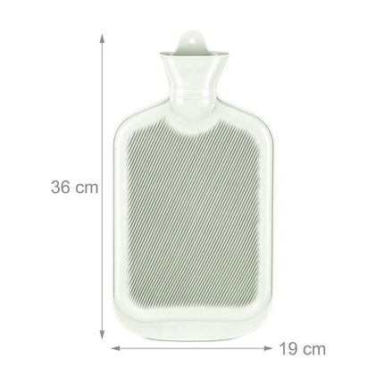 Pastellgrüne 2L Wärmflasche zur Schmerzlinderung