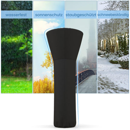 Heizstrahler-Abdeckung, wetterfestes Oxford-Gewebe, Schwarz