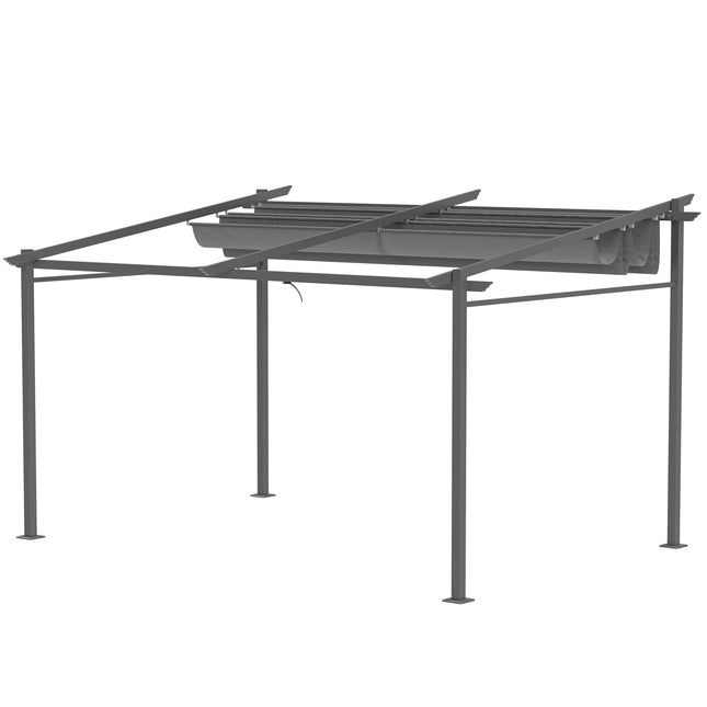Aluminium-Pergola 4x3m, verstellbares Dach, UV-Schutz