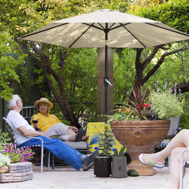 Parasol de terrasse, 270 cm, protection UV UPF 50+