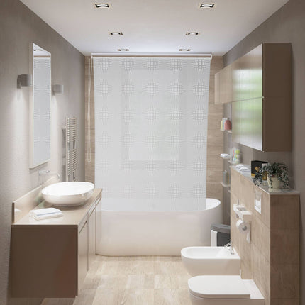 Rideau de douche à motifs