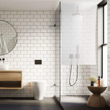 Rideau de douche à motifs