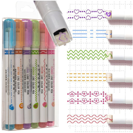 Stylo à motifs - lot de 6 Maaleo 24861