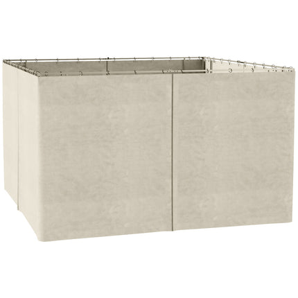 3x4M Beige Polyester Seitenwände für Partyzelte
