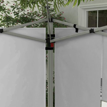 Ensemble de parois latérales pour pavillon, 3x3/3x4m, imperméable, gris clair