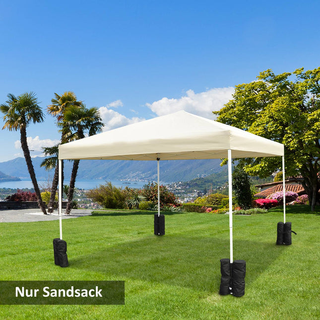 Pavilion Stand Set De 4 Pour Tonnelle Pliante, Tente De Fête, Chapiteau, Robuste, Noir, Nouveau