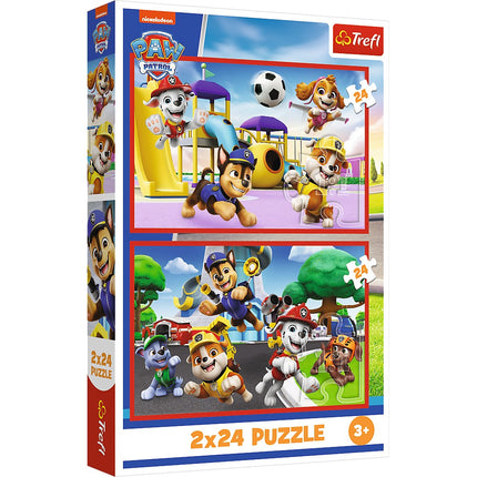 Ensemble de puzzles Pat'Patrouille, 2 x 24 pièces pour un jeu amusant