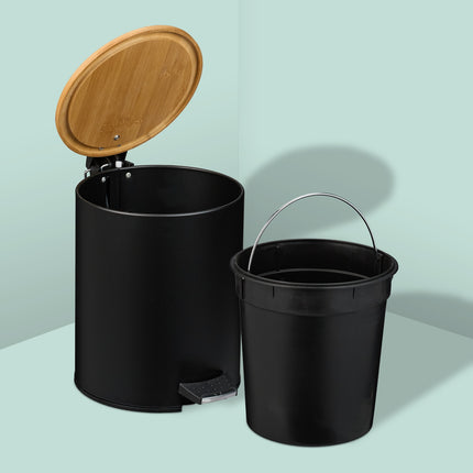 Poubelle à pédale 5 L avec couvercle à fermeture douce et sacs
