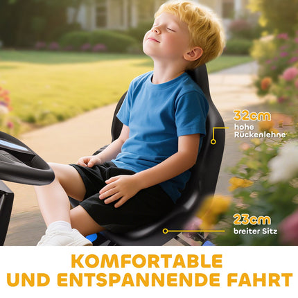 Tret-Gokart für Kinder, Bremse, rutschfeste Räder, 3-6 Jahre