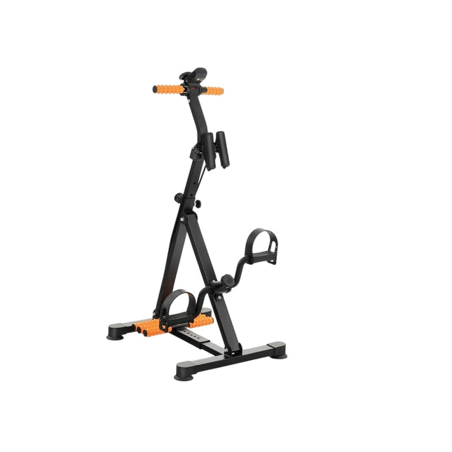 Pedaltrainer für Senioren Fitnessgerät für die Hand 43-53 x 45 x 87-100 cm schwarz + orange
