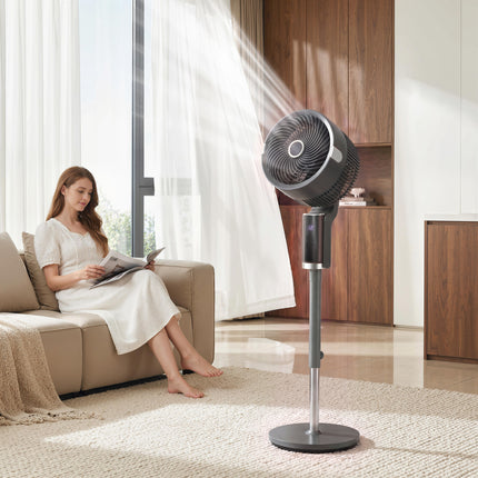 Ventilateur sur pied, 8 vitesses, télécommande, minuterie