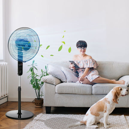 Standventilator mit Fernbedienung, höhenverstellbar und 3 Geschwindigkeitsstufen