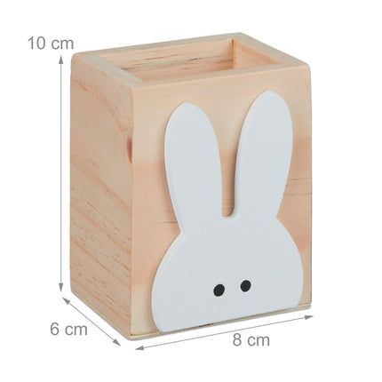 Pot à crayons lapin