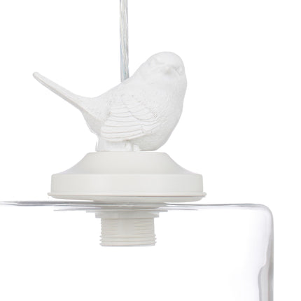 Lampe suspendue en forme d'oiseau