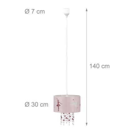 Lampe à suspension rose