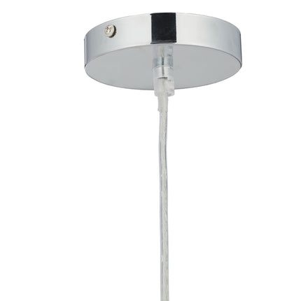 Lampe à suspension avec cristaux