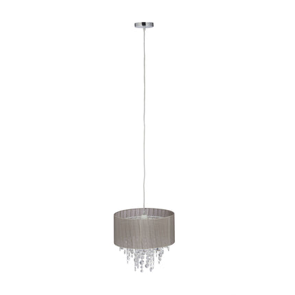 Lampe à suspension avec cristaux