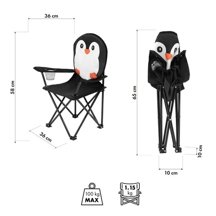 Chaise Pingouin, Design Amusant, Mobilier de Chambre d'Enfant