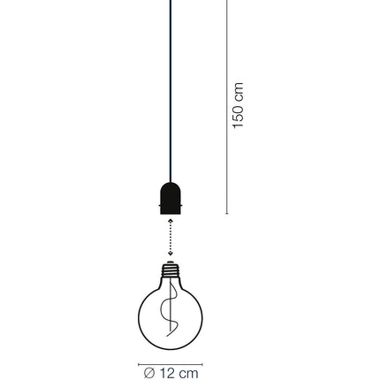 Pendelleuchte Penny Gravity + DecoBulb XL Vintage