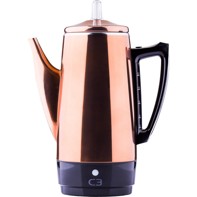 Percolator Original Kupferfarbener Stahl 12kp