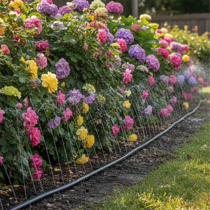 Perforierter Gartenschlauch – Flachstrahl-Design