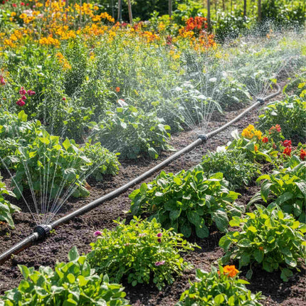 Perforierter Gartenschlauch – Flachstrahl-Design