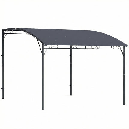 Pergola avec toile imperméable, structure métallique, 384 x 286 cm