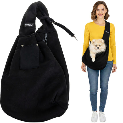 Sac de transport pour animaux avec harnais et doublure douce